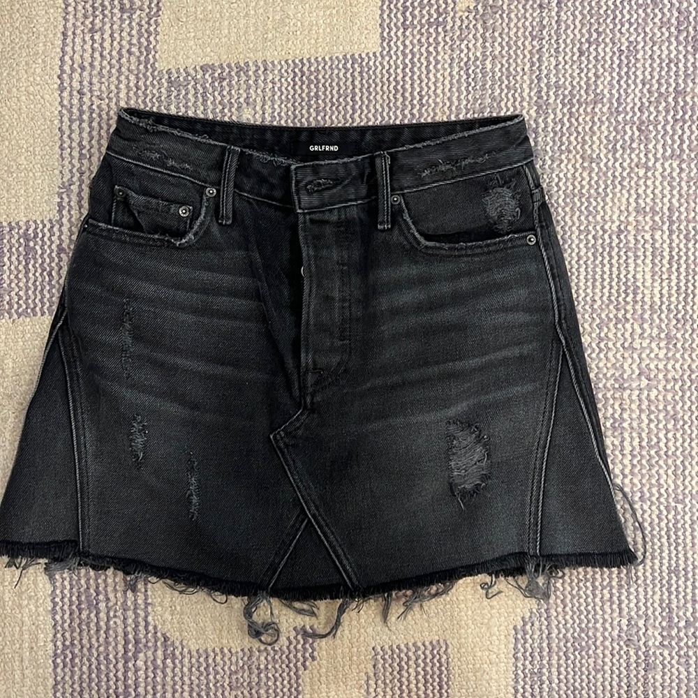 GRLFRND black jeans skirt